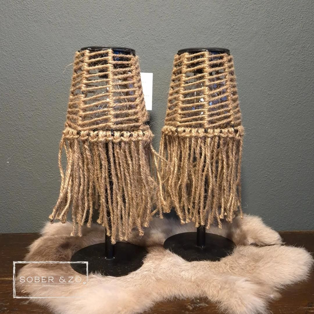 Solar tafellamp met touwtjes, maat M