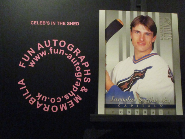 Jaroslav Svejkovsky - NFL 1997 Donruss Studio Ice Hockey Original 10x8 Trading Card #32 (A)