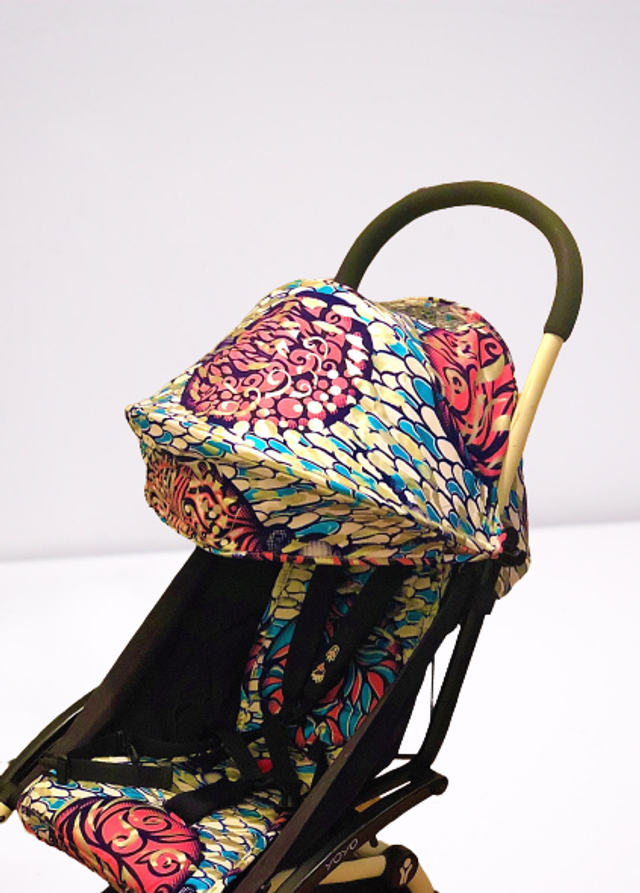 Habillage de poussette upcyclé - Crystal