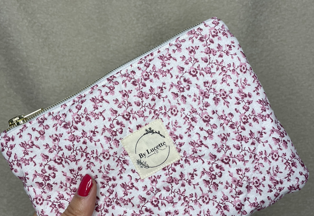 Petite trousse matelassée Lila 