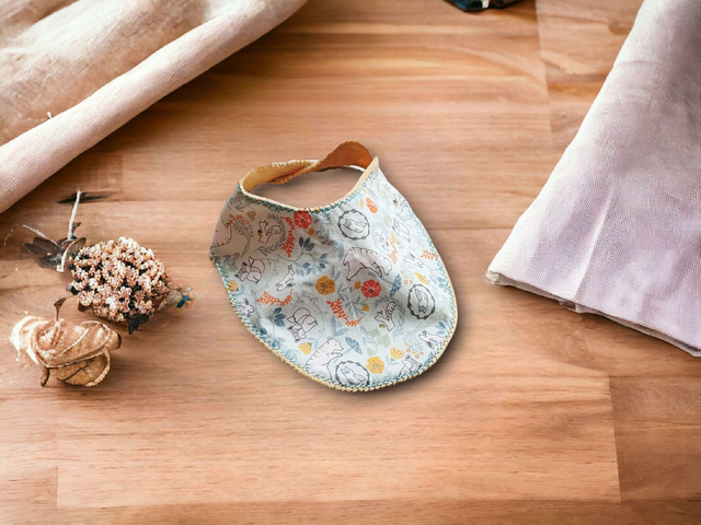 Bavoir Naissance à 6 mois réglable  Foret mangue