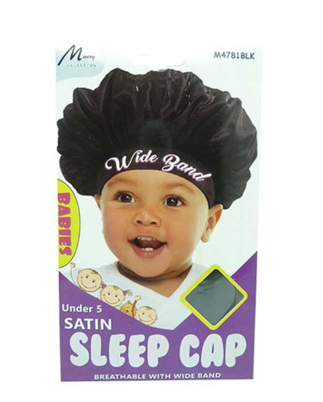  MURRY COLLECTION KIDS SATIN SLEEP CAP WIDE BAND