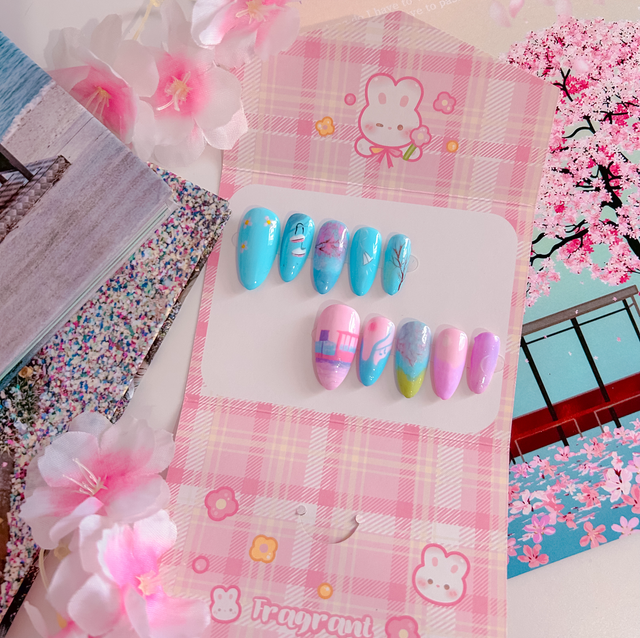 🌸 Press-on Nails : "The Spring Will Come" (Spring Day Edition) ❄️