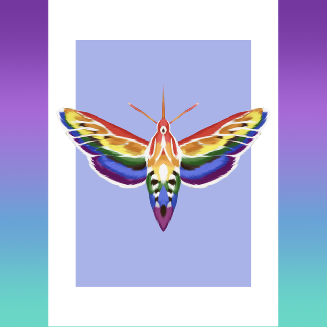 MOTH SERIES - LGBTQ+ Pride Print