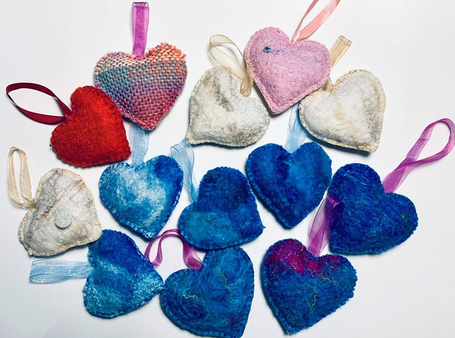 Heart Shaped Lavender Sachets