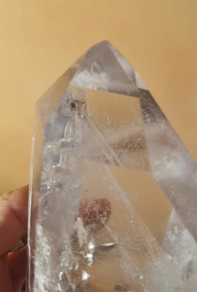 Pointe de cristal de roche