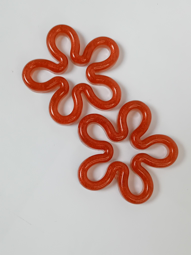 Pampille contour fleur 