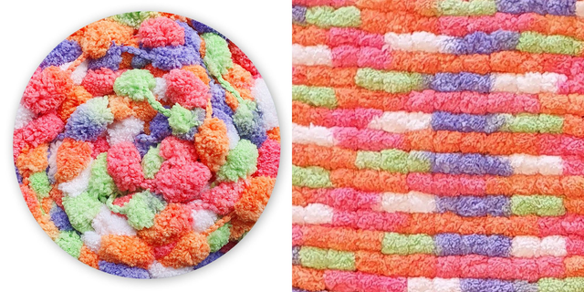 James C Brett Munchkin Pom Pom Yarn MK04 Sprinkles
