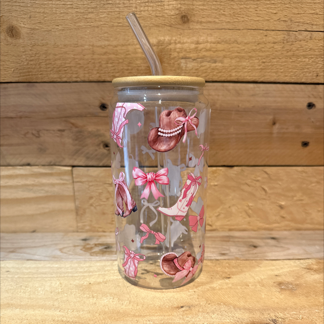 Taylor Inspired Glass Can 