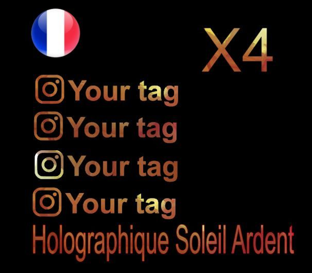 Stickers insta Holographique SOLEIL ARDENT