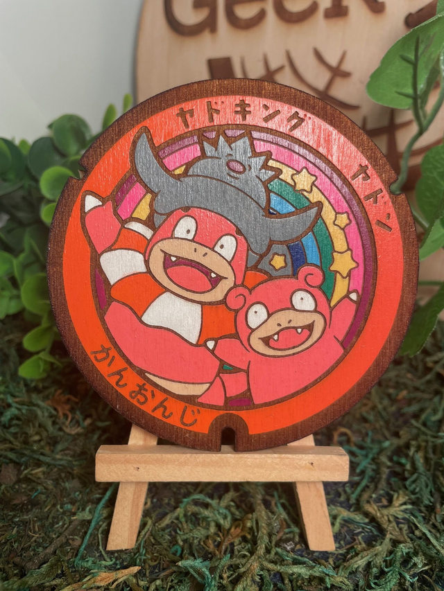 Plaque pokémon Ramoloss et Roigada.