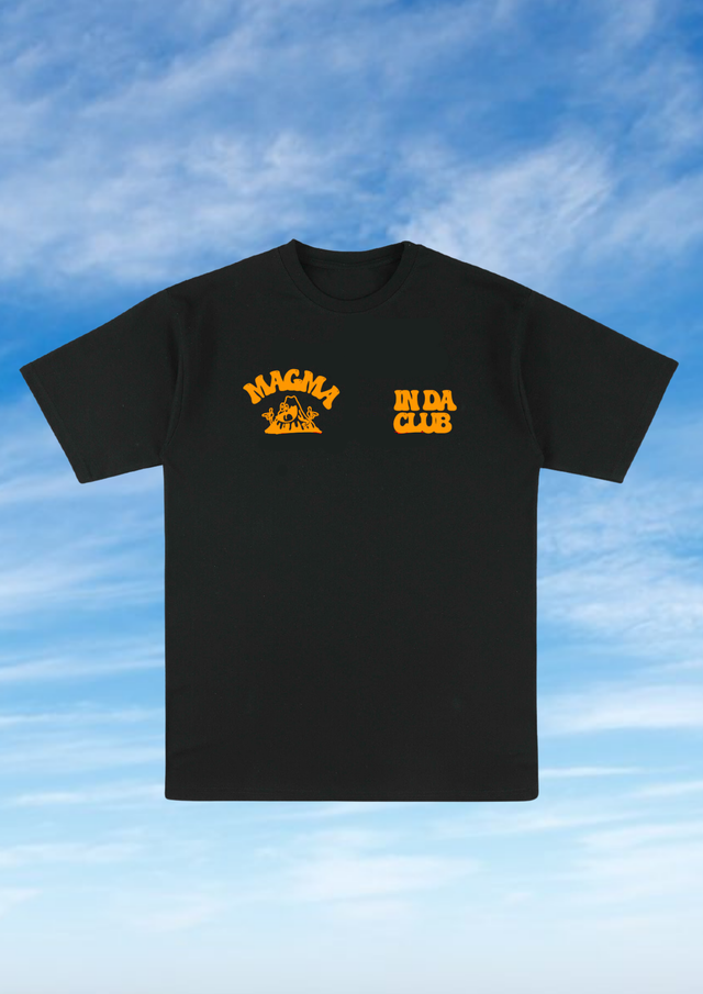 Magma in da club - T-shirt - Black &amp; Yellow