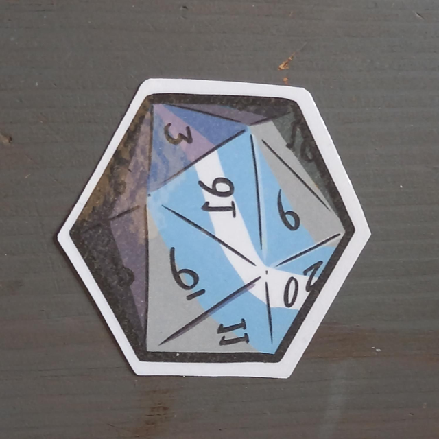 Demi-boy Dnd Sticker