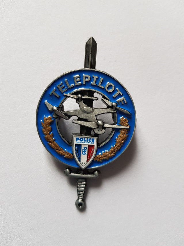 Insigne métallique Télé-Pilote Drone