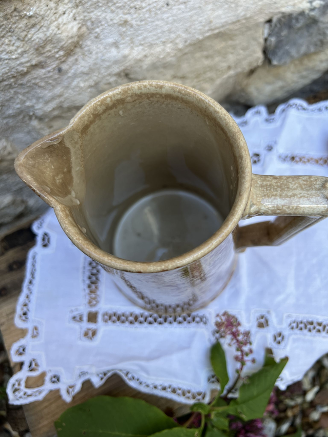 PERSE- Grand pichet Sarreguemines - Terre de Fer