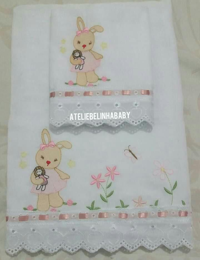 Fralda Coelhinha No Jardim