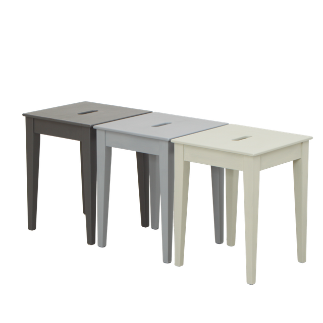 UNIK Hocker Dreiklang, Set aus drei Hockern