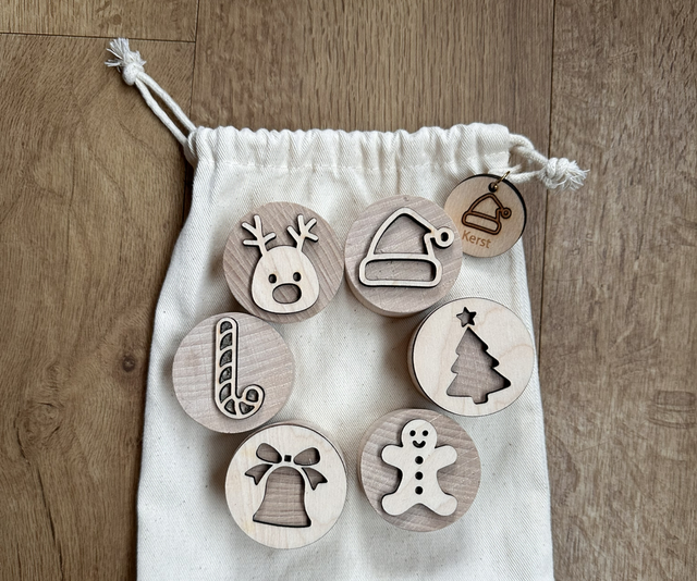 Houten stempels - kerst 
