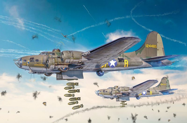Italeri 1:72 USAAF B-17F Flying Fortress Memphis Belle and 100th Bomb Group