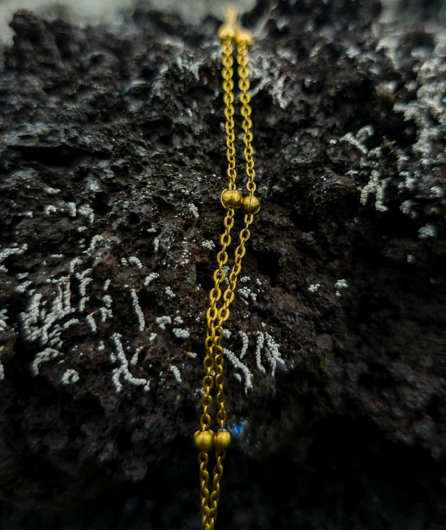 Chaine de cheville &quot;Double Éclat II&quot;