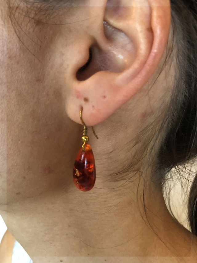 Boucle d&#039;oreille pendante