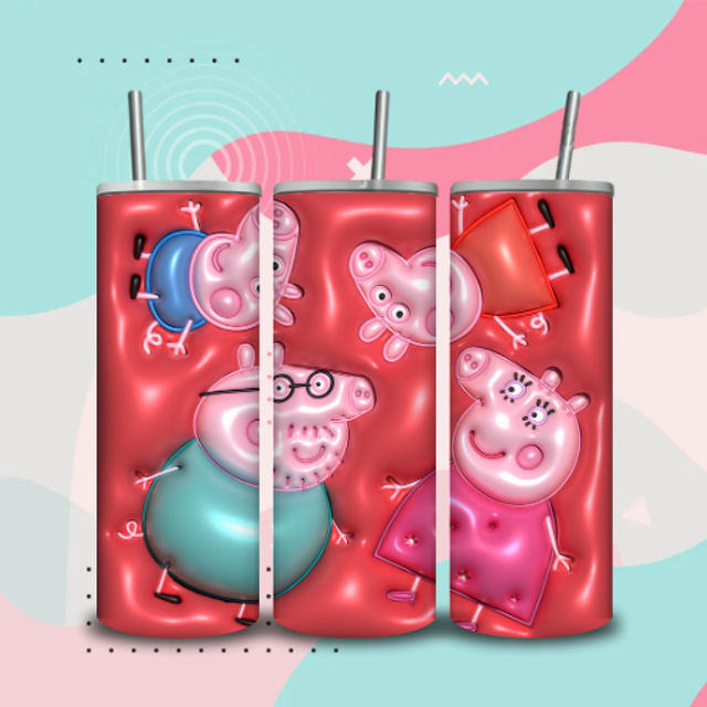Tumbler 3D Peppa Pig