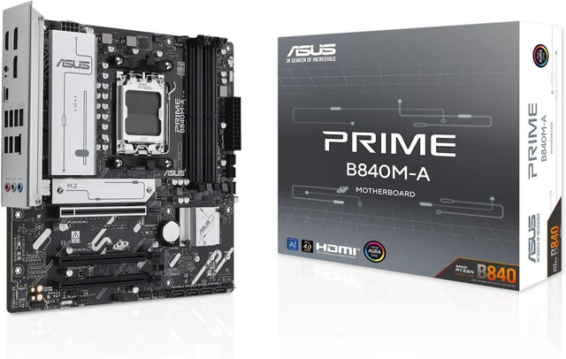 02.1.0046 – Scheda Madre ASUS Prime B840M‑A CSM DDR5 – Micro‑ATX entry‑level business per Ryzen 7000/8000/9000