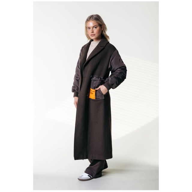 Ada Wool Long Coat Cacao