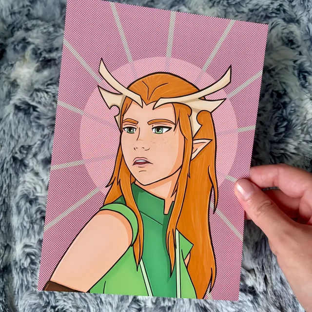 Keyleth Critical Role Vox Machina A5 Portrait Print