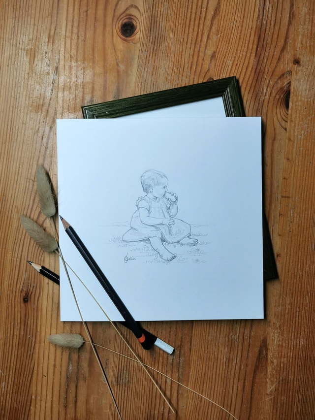 Portrait Solo - A5 façon Croquis N&amp;B