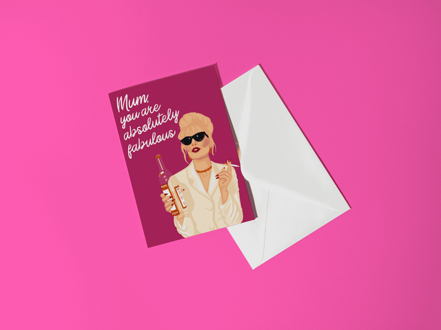 Mum You Are Absolutley Fabulous Mothers Day Card - Funny Ab Fab Card For Mum