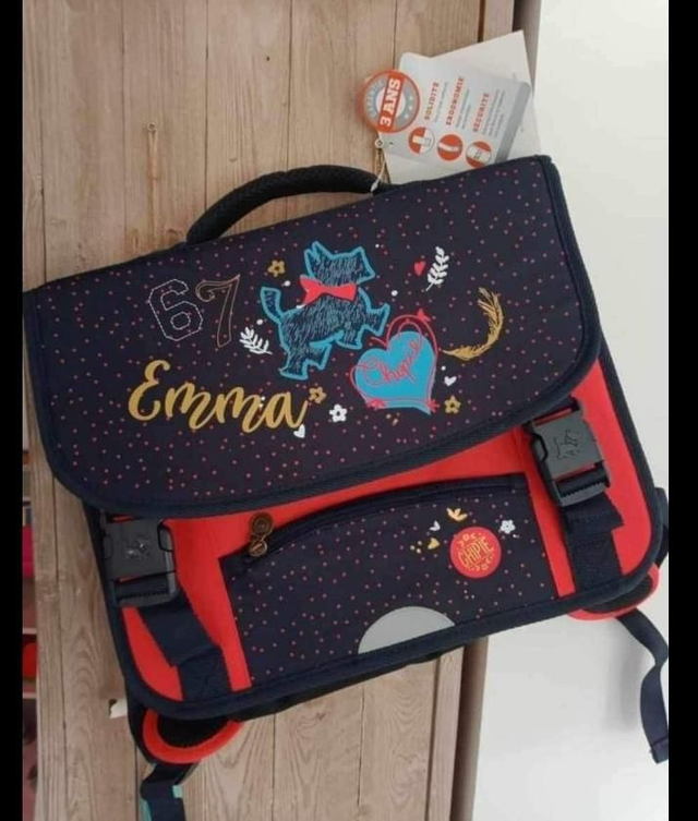 Cartable chipie personnalisé au prenom