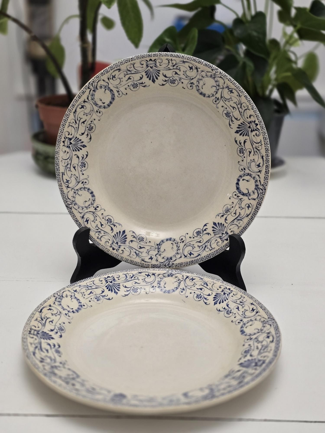 Assiettes plates Creil et Montereau 
