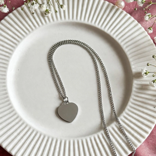 Collana Cuore Med Silver 