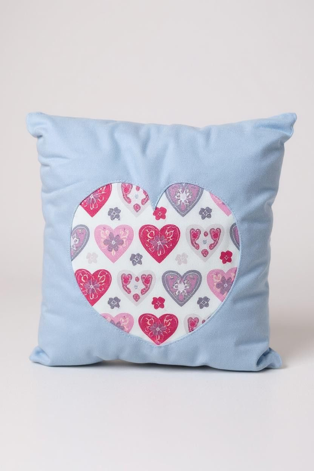 Heart Applique Cushion