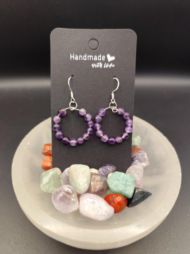 Amethyst earrings