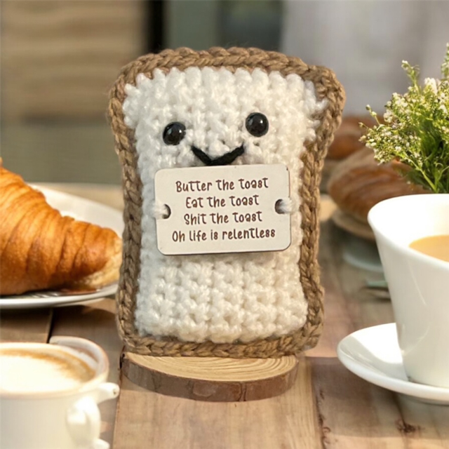 Crocheted positive pals (rude toast)