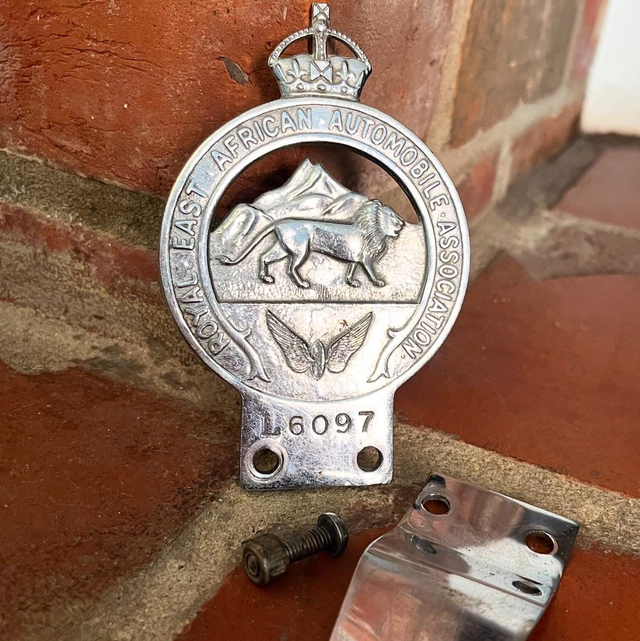 1930’s Royal East Africa Automobile Association Car Badge No. L6097