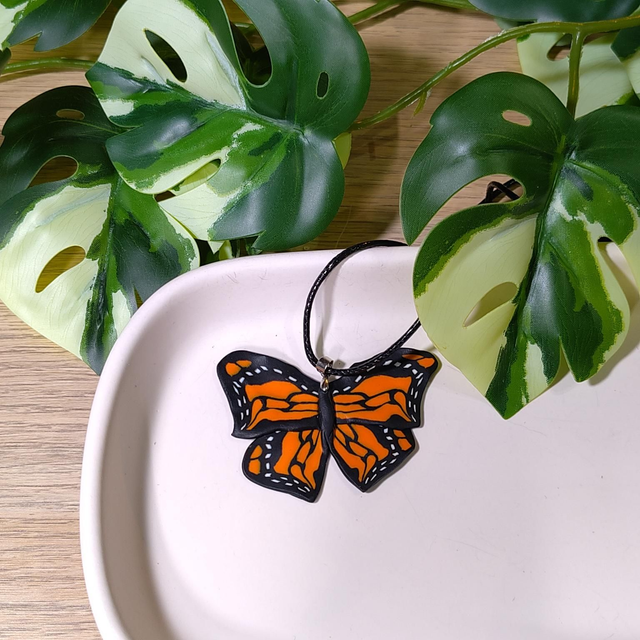 Monarchfalter: Halskette #0176