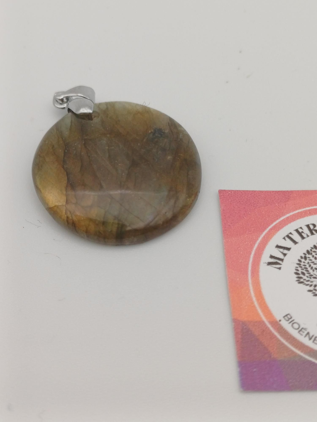 Pendentif labradorite rond
