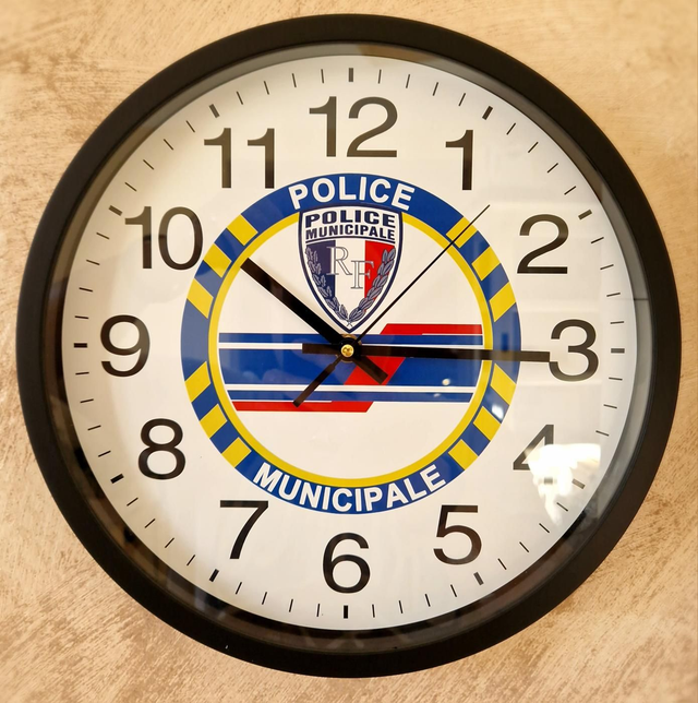 Horloge murale Police Municipale 
