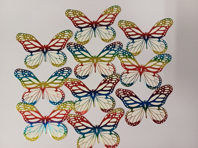 Foil Printed Die Cut Card Toppers