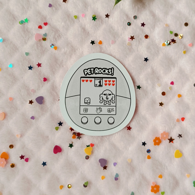 Pet rocks stickers