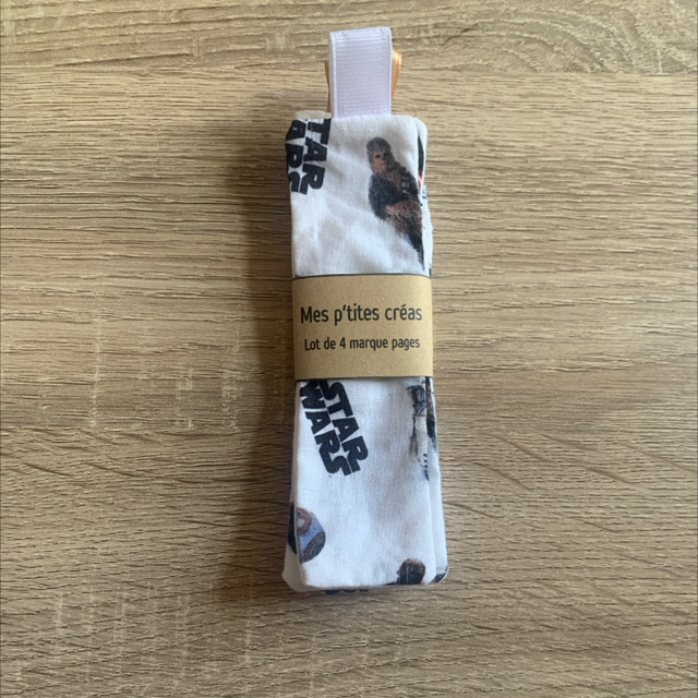 Lot de 4 marque pages en tissu
