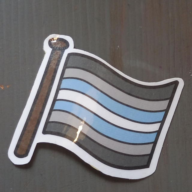 Demi-boy Flag Sticker