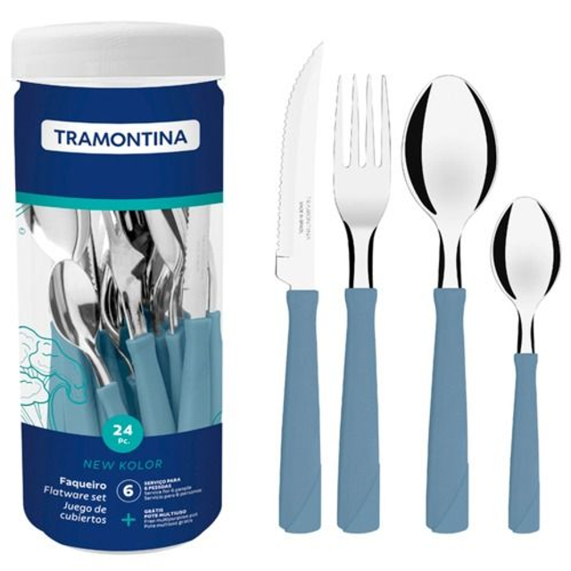 FAQUEIRO 24PCS NEW KOLOR TRAMONTINA