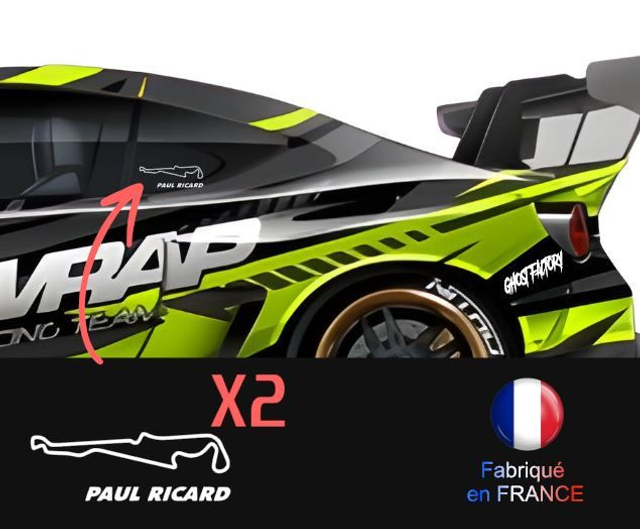 Stickers circuit PAUL RICARD autocollant 10CM