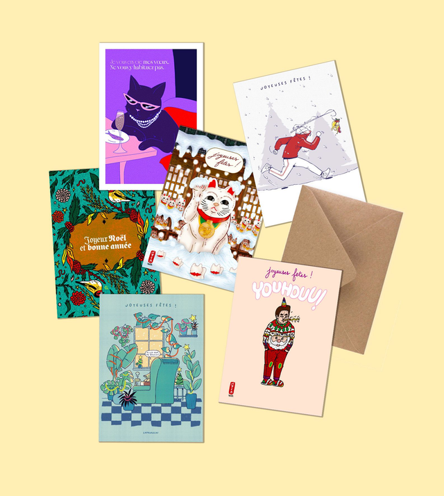 Noël: pack de 6 cartes (collab)