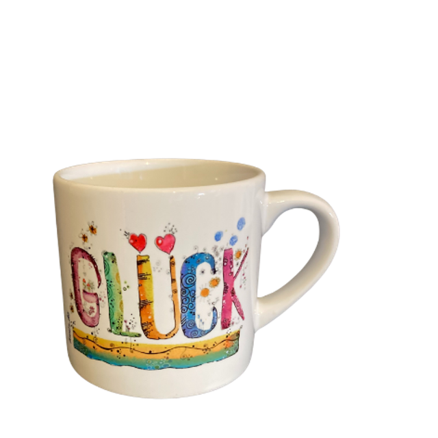 Keramiktasse "Glück"