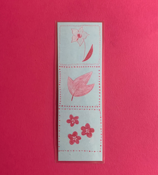 Marque page imprimé et plastifié - tirage d&#039;oeuvre &quot;Permanence de l&#039;être&quot;